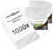 versando 1.000x A4 Prospekthüllen Economy mit Heftrand Klarsichthüllen genarbt transparent 45my (10x100 Stück)