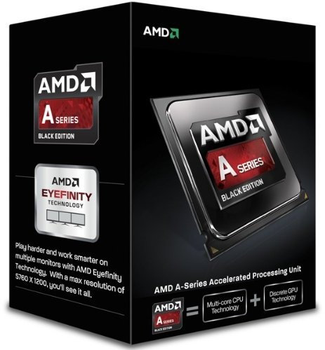 AMD Procesador A10-6800K 4.10 GHz - Socket FM2 A10 6800K QC FM2 4MB 100W 4400 CAJA NEGRO EDITION APU Quad-core (4 núcleos)