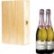 2 x Oyster Bay Cuvee Rosé Sparkling Wine in Tung Wood Gift Box With Handcrafted Gifts2Drink Tag