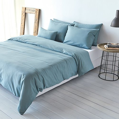 Traumschlaf Uni Baumwolle-Leinen Bettwäsche