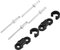 2Pcs Bike Cable Clips Aluminium Alloy Bike Brake Cable Guide Housing Line Holder Hose C Clip Ultralight Buckle Clip Accessory for Mountain Bike