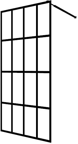 vidaXL Duschwand für Walk-in Dusche Duschabtrennung Hartglas Duschkabine Duschtrennwand für Begehbare Duschen Mattes Sicherheitsglas 118x190cm