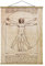 Stoffbild mit Posterleisten - Da Vinci 133.5cm x 100cm Eiche