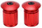 1 Paar Fahrrad Lenkerstopfen Rot Aluminiumlegierung Verstellbare Lenkerendkappen Lenkerendstopfen für 18-20 mm Rennrad BMX MTB Fahrradlenker