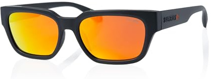 Superdry SDS 5004 Mens Sunglasses 104 Matte Black/Orange Mirror