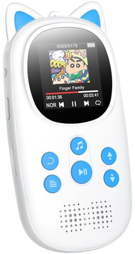 32GB MP3 Player with Bluetooth 5.0, 750mAh Kids MP3 Players with HiFi Lossless Sound, Oilsky Portable Sports Mp3 Music Player with Built-in HD Speaker, FM Radio, Pedometer, Support up to 128GB