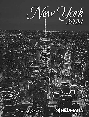 New York - Buchkalender Deluxe 2024 - Kalenderbuch A5 - Taschenkalender - Neumann-Verlag - Taschenplaner mit Spiralbindung - 16,5 cm x 21,6 cm