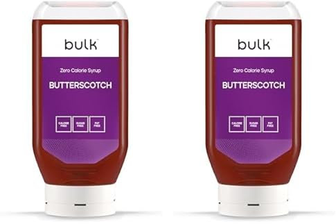 Bulk Sirop Zèro Calorie, Butterscotch, 400 ml (Lot de 2)