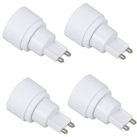 Gadpiparty Adapter Lampenfassung Konverterbuchse 4 Stück Lampenbirnenadapter Einfach Praktisch Passend Für G9 E14 Lampen