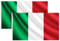 COCOSY 2 Stück Italien Fahne - 90 x 150 cm 100% Polyester Italien Flagge mit Messing-Ösen - Wetterfeste & Langlebige IT Italien Italienische Italia Italy Flagge für Sport & Feierlichkeiten