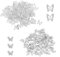 160 Pieces Silver Butterflies, 3D Butterfly Nail Art Decoration, Mini Metal Butterfly Decoration, Nail Gem Accessories, DIY Craft Decoration