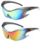 JSTHHTT 2 Stück Partybrille, Randlose Sonnenbrille, Brille Lustig, Sonnenbrille für Damen Herren, für Konzert, Versammlungen, Nachtleben, Bar, Verkleidung