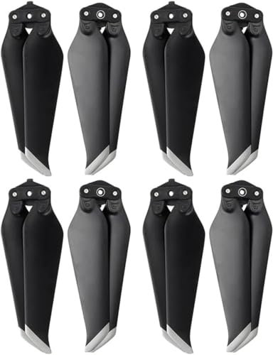 Hengrongshen 8 Pcs Air 2S Propeller/Mavic Air 2 Propeller, Quick Release Air 2S Propelle mit Push-Typ-Schnellverschluss-Design, Drohne Mavic Air 2 Propeller Zubehör für Drohnenersatz (Silber)