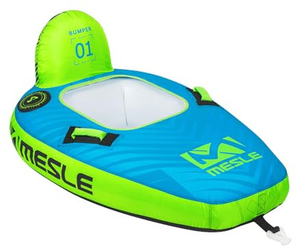 Mesle Tube Boot Bumper, 1 Person Funtube Wassersport, Wasserreifen aufblasbar, Towable Tube für Kinder & Erwachsene, Schleppring für Motorboot & Jetski, Wasserring zum Ziehen