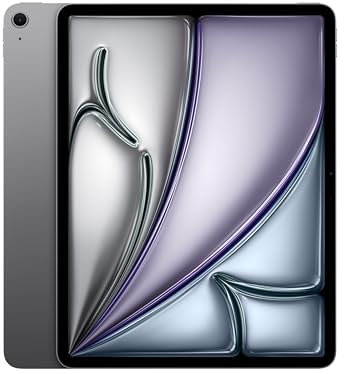 Apple iPad Air 13 mit M3 Chip: Apple Intelligence, Liquid Retina Display, 256 GB, 12 MP Frontkamera/Rückkamera, WLAN 6E, Touch ID, Batterie für den ganzen Tag – Space Grau