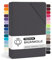 LARAWELL Spannbettlaken 180x200cm Baumwolle, bis 200x200, anthrazit, Graphit, Spannbetttuch aus extra dickem Premium Jersey (gekämmt), 30 cm Steghöhe, bügelfrei, atmungsaktiv, formstabil