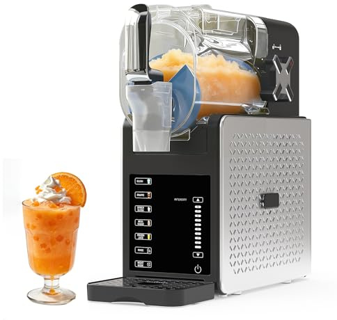 GarveeTech Sorbetière slush 200 W avec auto-nettoyage et 5 programmes – Réservoir de 1,9 l pour cocktails, milkshakes, maintien au frais 12 h, bac de récupération de 400 ml – Idéal pour la maison