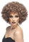 Afroperücke Perücke Afro Locken Lockig Curly braun 70er Jahre Lockenkopf Kopf