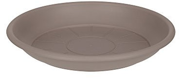 Elho Untersetzer Rund 42 - Taupe - Draußen & Drinnen - Ø 42 x H 6.2 cm