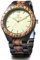 LeeEv Herren Armbanduhr aus Holz leicht, einzigartig Uwood Serie handgefertigt Sandelholz analog Quarz Vintage Stil römische Zahlen natürliche Holz Armbanduhr