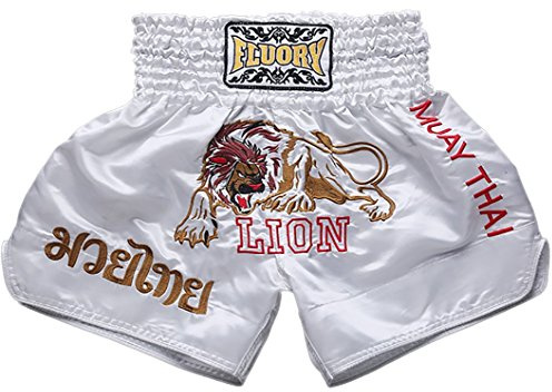Fluory Kampfshorts für Muay Thai, MMA-Shorts, Trainingsbekleidung, Cage-Fight, Grappling, Kampfsport, Kickboxen.