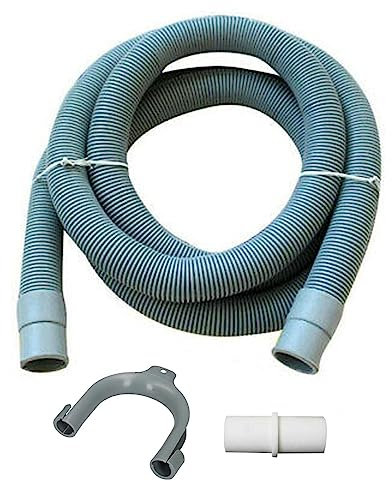 Dapetz ® Drain Hose 3M Long Extension Pipe Kit for Washing Machine Washer Dryer Dishwasher Flexible Universal Waste Hose kit