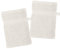 Stof - Lot de 2 Gants de Toilette - Taille 15x21 cm - 100% Coton Bio - Couleur Ecru - Modèle Lagune - Linge de Bain - Doux et de Bonne qualité - Certifié Oeko Tex