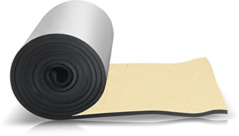 Insulation Foil,Self-Adhesive Aluminum Foil Sound Insulation Cotton,Car Sound Deadening Material Mat,Audio Noise And Heat Insulation for Hood RV Door Trunk Car Celling,30mm(THK),1*10M (10m²)