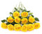 Laelfe 12Pcs Yellow Roses Artificial flowers, Long Stem Faux Silk Yellow Flowers Fake Roses for Wedding Bridal Bouquet Home Party Hotel Garden Grave Decoration