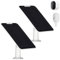 Chargeur de panneau solaire compatible avec Arlo Pro 3/Pro 4/Pro 5S/Ultra/Ultra 2/Go 2, alimentation continue IP65 résistant aux intempéries avec câble de charge de 3 m et support mural réglable