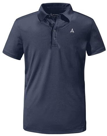 Schöffel Herren CIRC Polo Shirt Tauron M, kreislauffähiges Wandershirt, schnell trocknendes, leichtes Poloshirt mit fast 100 % Recyclingfähigkeit, navy blazer, 60