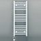 300mm Wide White Electric Bathroom Towel Rail Radiator Heater With AF Thermostatic Electric Element UK Pre-Filled (300 x 900 mm)