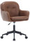 Wahson Modern Bürostuhl ergonomisch Drehstuhl mit Armlehnen, höhenverstellbarer Schreibtischstuhl mit Rollen für Arbeitszimmer/Schlafzimmer, PU-Leder, Braun