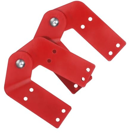 WOONEKY 2pcs Durable Ladder Hinges Replacement Kit Attic Ladder Parts Versatile Hasp Hinges for Step and Engineering Ladders Easy Installation Accessories