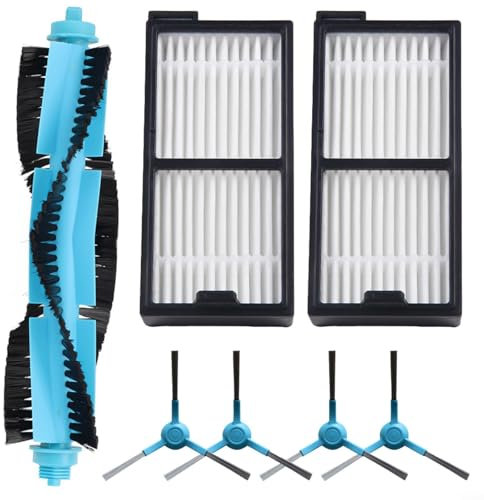 Puupaa Piezas de repuesto para robot aspirador Conga 5090 5490 5690 6090 6490 7090, accesorios, 1 cepillo principal, 4 cepillos laterales, 2 filtros