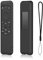 Confezione da Cover Telecomando per Samsung Smart Remote, Custodia Protettiva in Silicone per Telecomando Samsung BN59-TM2360E/TM2361E/BN59-01432A, con Cordino Anti-Smarrimento (Nero)