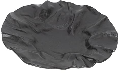 PAMINGONO Plato De Cerámica Plisado 9.13In Multifunción Para Servir Ensaladas Postres Pasta Uso Diario En Hogar Y Restaurante