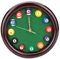 KESOTO Billard Pool Ball Wanduhr 10 Zoll für Club Billard Zubehör Spielzimmer