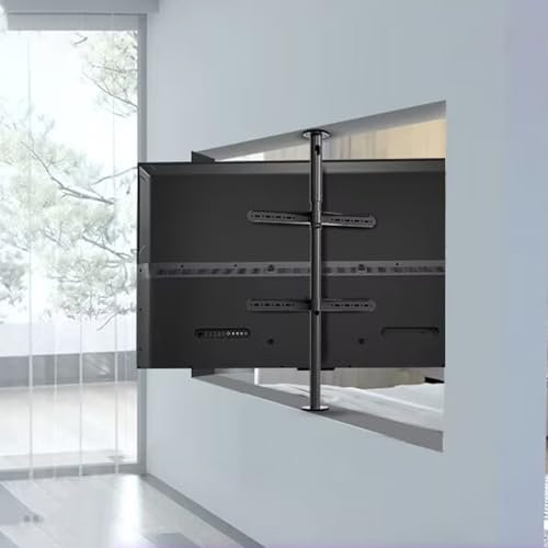 TV Mount Bracket LCD TV Frame Floor - 360 Degree TV Floor Stand, TV Ceiling Adjustable Bracket, Partition Wall Rotating Rack(One Color-85-110cm