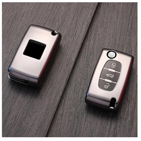Guscio Chiave Telecomando Per Citroen C-Crosser C3 C4 Picasso Berlingo Custodia Per Peugeot Partner Tepee 207 307 308 407 TPU Custodia Chiave Per Auto Copertura Completa Borsette(C only Case)