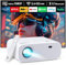Wielio 2025 Nuovo proiettore Full HD, Bluetooth e WiFi proiettore portatile, alta luminosità 18000 lumen, supporto 4K, mini proiettore ad alte prestazioni, compatibile con iOS/Android