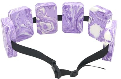 Schwimmgürtel, Eeinstellbare Schwimmhilfe mit 6 Blockelementen & Sicherheitsverschluss, Schwimmtrainer geeignet für 19-30 kg