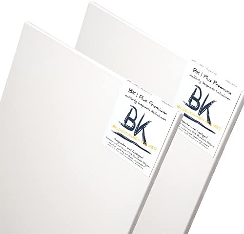 BK BILDERRAHMEN KOLMER 2 Toiles B.K. Plus | 80x100 cm | sur Chassis, Pur Coton