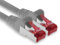 1m - gris - 1 pieza - CAT.6 Ethernet LAN cable de red 1000 Mbit/s Patchkabel CAT.6 S-FTP PIMF compatible con CAT5 CAT6a CAT7 CAT8