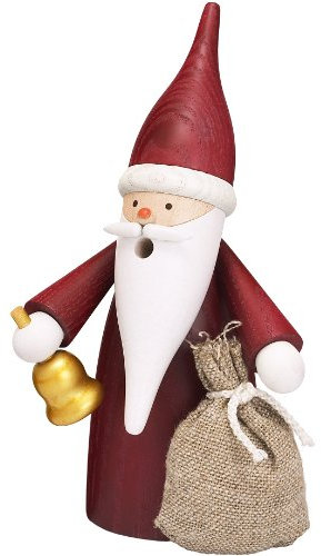Seiffener Volkskunst | Räuchermännchen Erzgebirge Wichtel | 16 cm | erzgebirgische Holzkunst Weihnachten | 12315 | Weihnachtswichtel