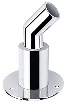 Durch Rumpf Auspuff Hautanpassung,MoreChioce Edelstahl 316 Schiffsauspuff Rohrauspuff Schiffshardware Zubehör für LKW Boot Auto,24mm Gebogen