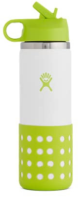 HYDRO FLASK - Trinkflasche für Kinder, 354ml (12oz) - Vakuumisolierte Wasserflasche aus Edelstahl - Thermoflasche mit praktischem Straw Lid-Trinkhalmdeckel - BPA-frei, Spülmaschinenfest - Jungle