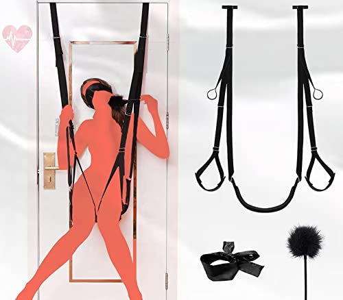 VieVieex Hanging Swing with Adjustable Seat, Swing Kit for Ceiling Mount, Door, Open Leg Adjustment Position, Split Straps Furniture