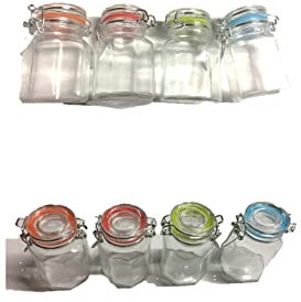 Conny Clever Glasflaschen mit kleine Bügelverschluss-Flasche mit Bügel Bügelflasche Drahtbügel-Flasche