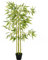 Outsunny Arbre Artificiel Bambou Plante Artificielle Hauteur 1,2 m 552 Feuilles denses réalistes Pot Inclus Noir avec Lichen Vert